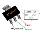 Nexonix AMS1117-5v_Regulator رگولاتور 5 ولت 1 آمپر نکسونیکس