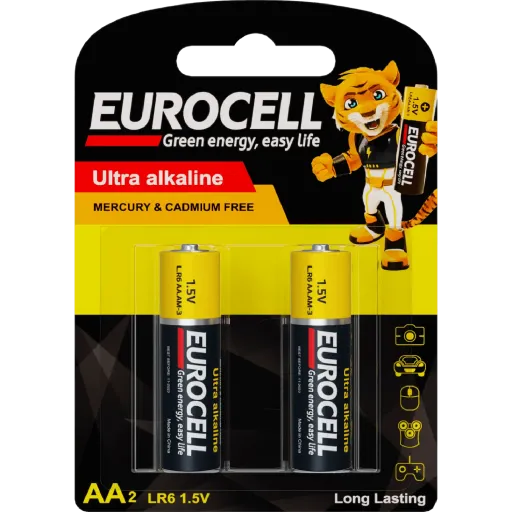 باتری قلمی اولترا آلکالاین یوروسل EUROCELL اصل بسته 2 عددی نکسونیکس Nexonix