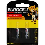 باتری نیم قلمی اولترا آلکالاین یوروسل EUROCELL اصل بسته 2 عددی نکسونیکس Nexonix