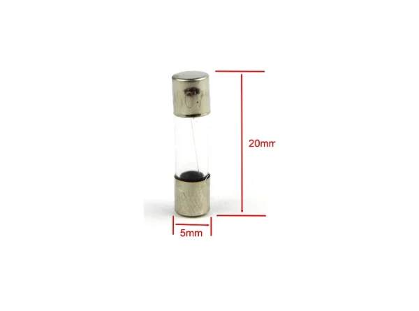 فیوز شیشه ای 2.5 آمپر 250 ولت سایز 5×20 سایز نکسونیکس Nexonix - Copy
