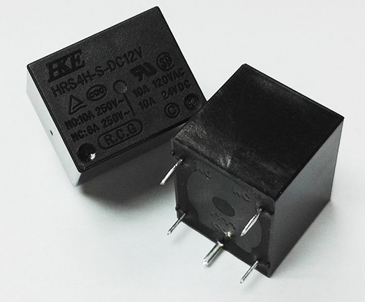 رله 12 ولت 10 آمپر 5 پایه تک کنتاکت HKE مدل HRS4H-S-DC12V | نکسونیکس Nexonix